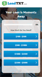 Mobile Screenshot of lendtxt.com
